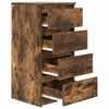 Ablageregister PISCOLT aus Räuchereiche, 37,5x35x76 cm (Holz)