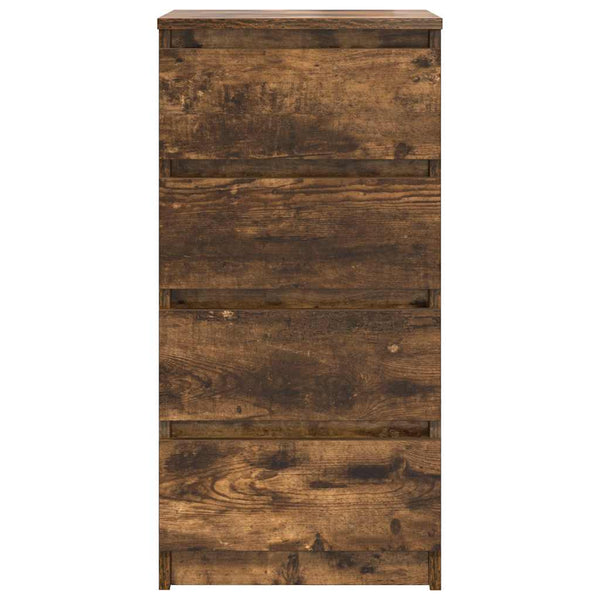 Ablageregister PISCOLT aus Räuchereiche, 37,5x35x76 cm (Holz)