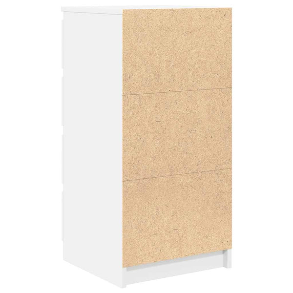 Valkoinen senkki laatikoilla Dollores 37,5x35x99cm (puinen)