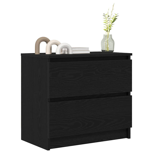 Musta tv-taso Dung 60x35x54cm (puinen)