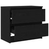 Musta tv-taso Dung 60x35x54cm (puinen)