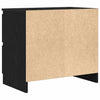 Musta tv-taso Dung 60x35x54cm (puinen)