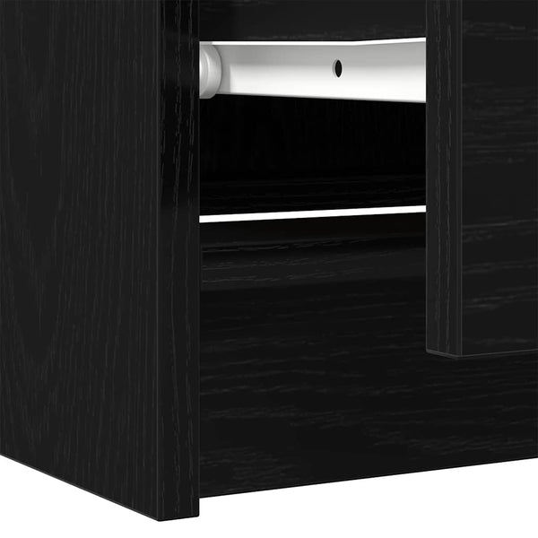 Musta tv-taso Dung 60x35x54cm (puinen)