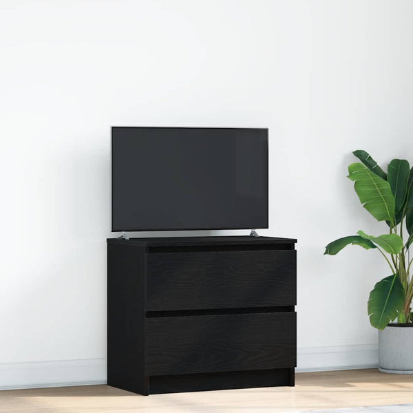 Musta tv-taso Dung 60x35x54cm (puinen)