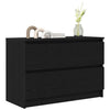 Schwarzer TV-Schrank Dung 80x35x54cm (Holz)