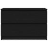Schwarzer TV-Schrank Dung 80x35x54cm (Holz)