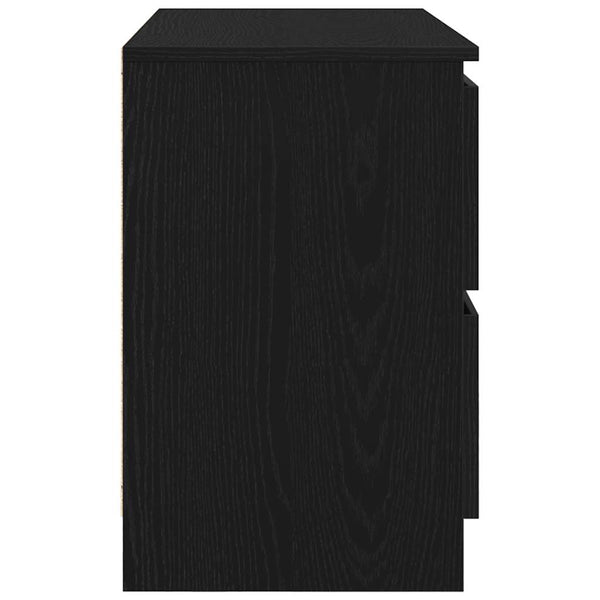 Schwarzer TV-Schrank Dung 80x35x54cm (Holz)