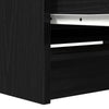 Schwarzer TV-Schrank Dung 80x35x54cm (Holz)
