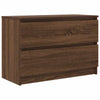 Brauner Eiche TV-Ständer Dung 80x35x54cm (Holz)