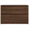 Brauner Eiche TV-Ständer Dung 80x35x54cm (Holz)