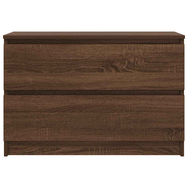 Brauner Eiche TV-Ständer Dung 80x35x54cm (Holz)