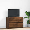 Brauner Eiche TV-Ständer Dung 80x35x54cm (Holz)