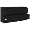 Schwarzes TV-Möbel Dung aus Holz 100x35x54cm
