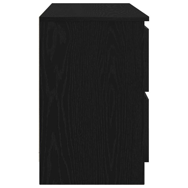 Schwarzes TV-Möbel Dung aus Holz 100x35x54cm