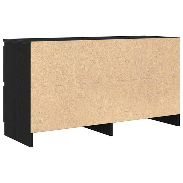 Schwarzes TV-Möbel Dung aus Holz 100x35x54cm