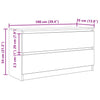 Dung TV-Möbel schwarz 100x35x54cm (Holz)