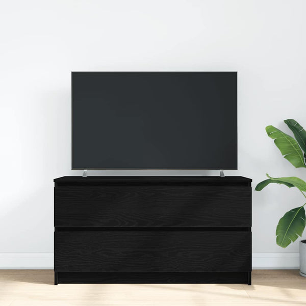 Dung TV-Möbel schwarz 100x35x54cm (Holz)