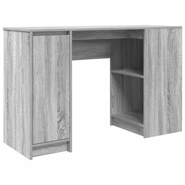 Grauer Schreibtisch Gustie 120x42x76cm (Holz)