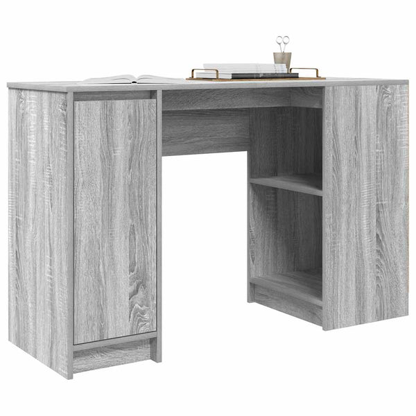 Grauer Schreibtisch Gustie 120x42x76cm (Holz)