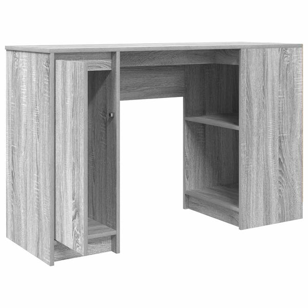 Grauer Schreibtisch Gustie 120x42x76cm (Holz)