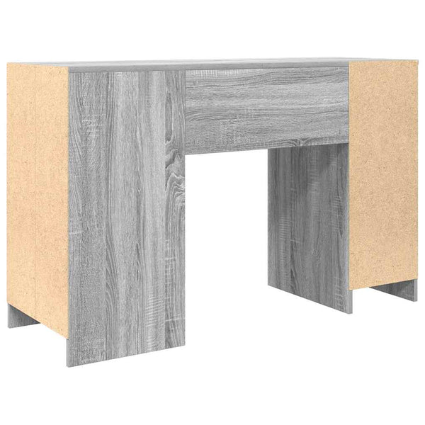 Grauer Schreibtisch Gustie 120x42x76cm (Holz)