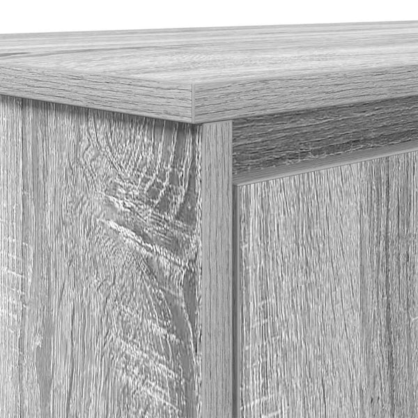 Grauer Schreibtisch Gustie 120x42x76cm (Holz)