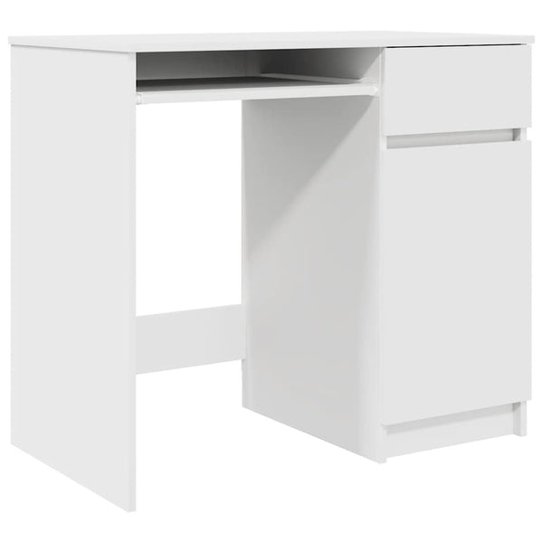 Weißer Schreibtisch Tirpu 86x49x76cm (Holz)