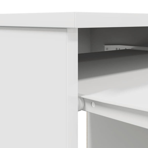 Weißer Schreibtisch Tirpu 86x49x76cm (Holz)