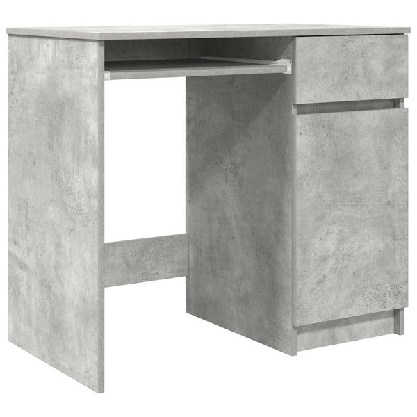 Betongrauer Schreibtisch Tirpu 86x49x76cm (Holz)