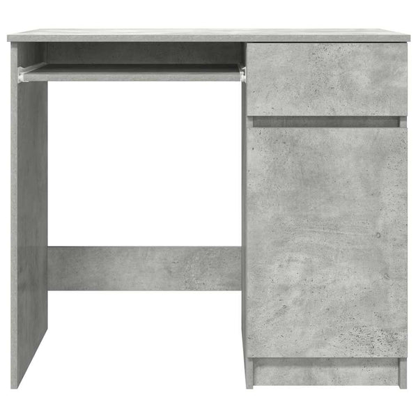 Betongrauer Schreibtisch Tirpu 86x49x76cm (Holz)