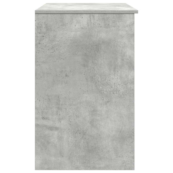 Betongrauer Schreibtisch Tirpu 86x49x76cm (Holz)