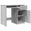 Grauer Schreibtisch Tirpu 86x49x76cm (Holz)