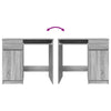 Grauer Schreibtisch Tirpu 86x49x76cm (Holz)