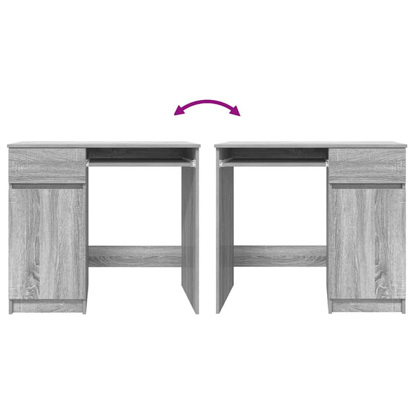 Grauer Schreibtisch Tirpu 86x49x76cm (Holz)