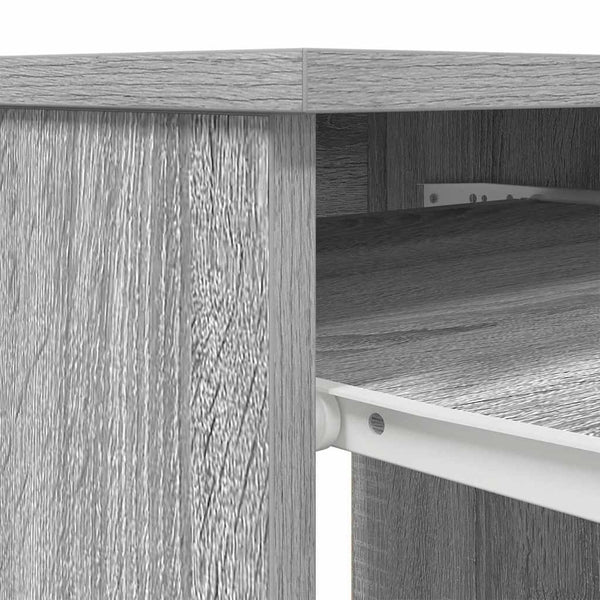 Grauer Schreibtisch Tirpu 86x49x76cm (Holz)