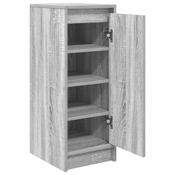 Grauer Schuhschrank Aladgeam 29,5x34x76cm (Holz)