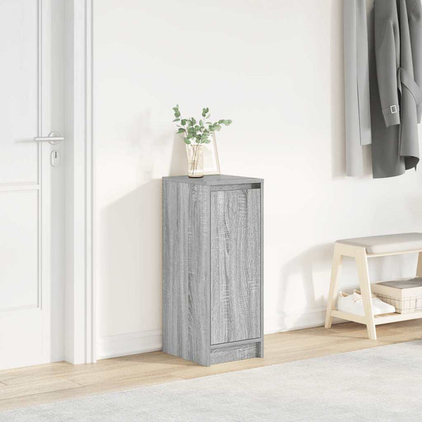 Grauer Schuhschrank Aladgeam 29,5x34x76cm (Holz)