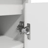 Weißer Schuhschrank Cmerata 57x34x76cm (Holz)