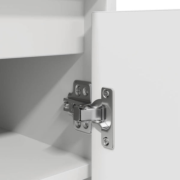 Weißer Schuhschrank Cmerata 57x34x76cm (Holz)