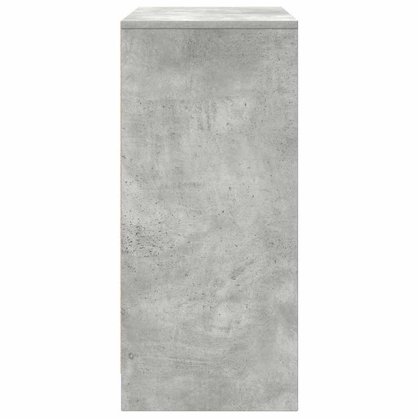 Schuhschrank, zementgrau, Cmerata, 57x34x76cm (Holz)