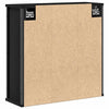 Waschtisch-Hängeschrank aus schwarzer Eiche mit Spiegel Lentica 60x21x60cm