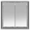 Spiegelgrauer Bad-Wandschrank Rodolfo 60x21x60cm (Sonoma)