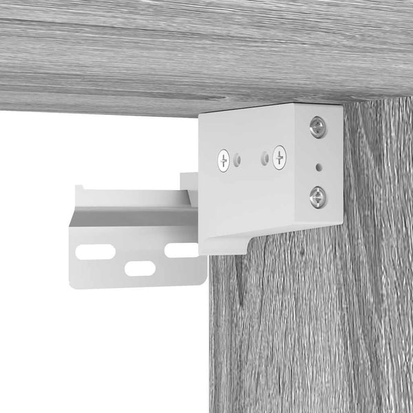 Spiegelgrauer Bad-Wandschrank Rodolfo 60x21x60cm (Sonoma)