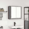 Spiegelgrauer Bad-Wandschrank Rodolfo 60x21x60cm (Sonoma)