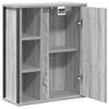 Spiegelgrauer Badezimmer-Wandschrank Monori 50x21x60cm (Sonoma)