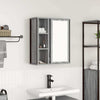 Spiegelgrauer Badezimmer-Wandschrank Monori 50x21x60cm (Sonoma)