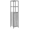 Grauer Sonoma-Badezimmerschrank mit Regalen Tessie 36x35x165cm