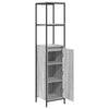 Grauer Sonoma-Badezimmerschrank mit Regalen Tessie 36x35x165cm