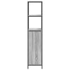 Grauer Sonoma-Badezimmerschrank mit Regalen Tessie 36x35x165cm