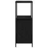 Waschtischunterschrank aus schwarzer Eiche mit Regal Patrauta 36x35x95cm